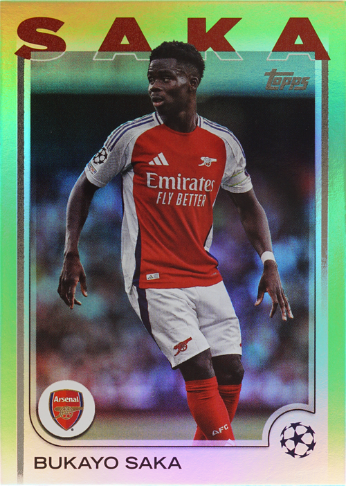Bukayo Saka trading card