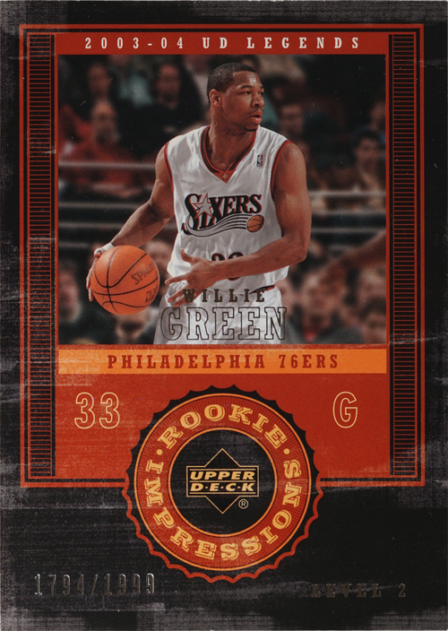 Willie Green trading card