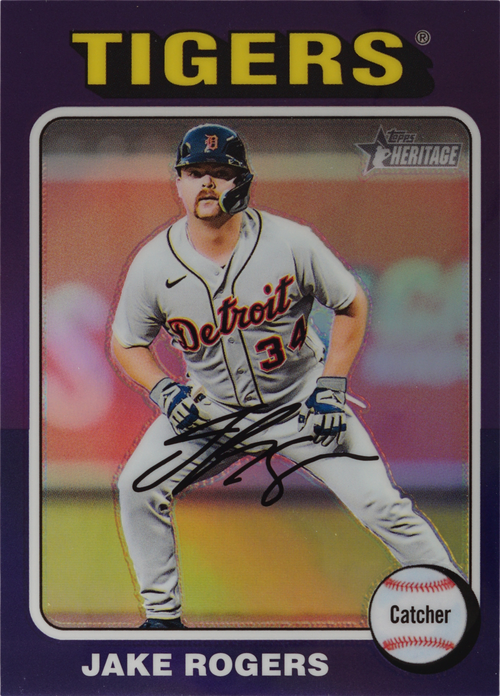 Jake Rogers trading card