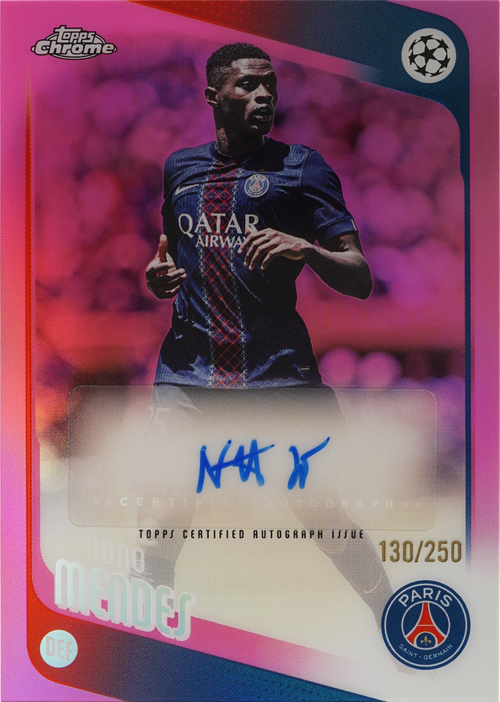 Nuno Mendes trading card