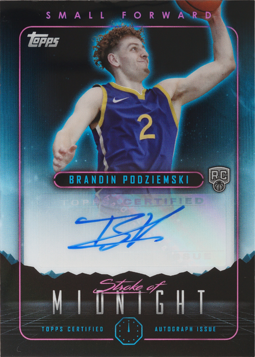 Brandin Podziemski trading card