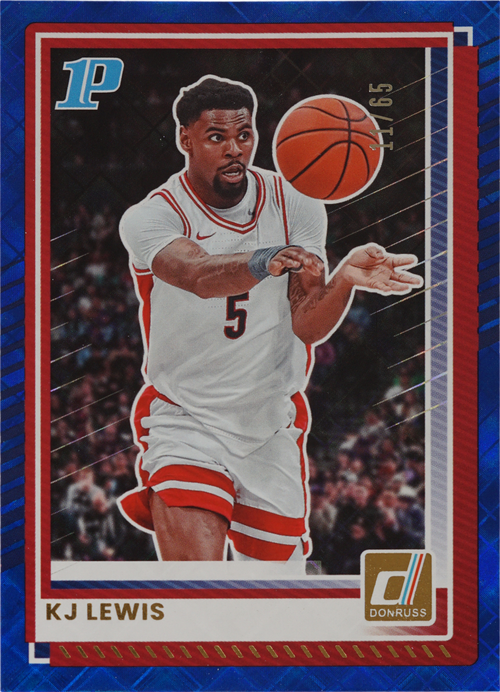 KJ Lewis trading card