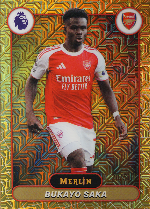 Bukayo Saka trading card