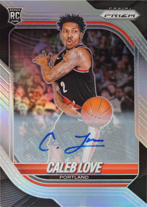 Caleb Love trading card