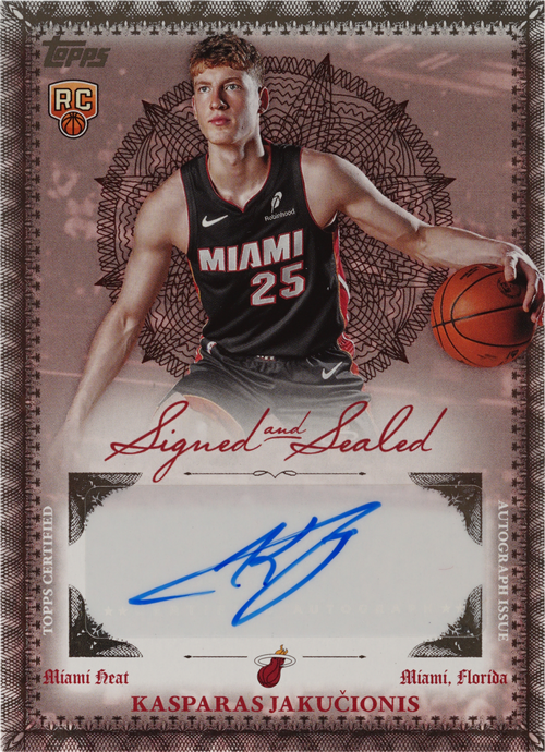 Kasparas Jakučionis trading card
