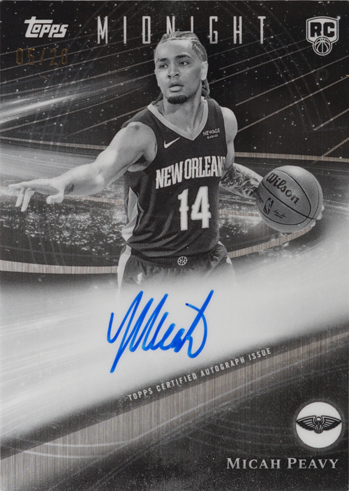 Micah Peavy trading card