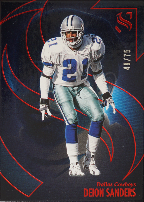 Deion Sanders trading card