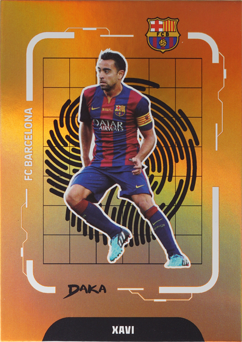 Xavi trading card
