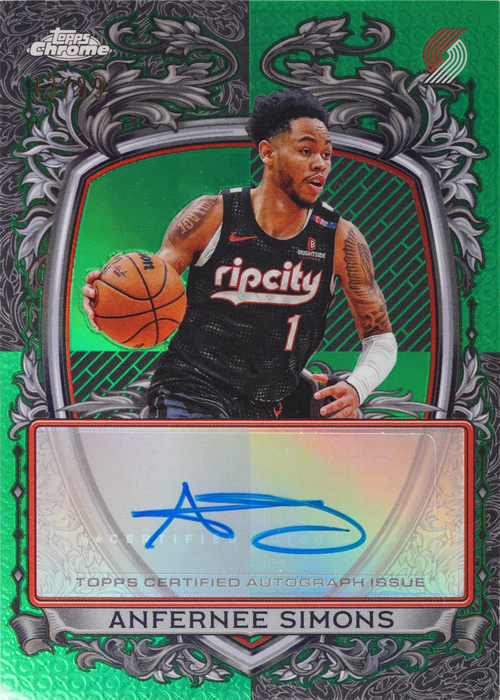 Anfernee Simons trading card