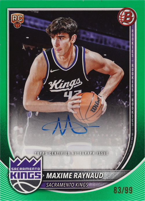Maxime Raynaud trading card