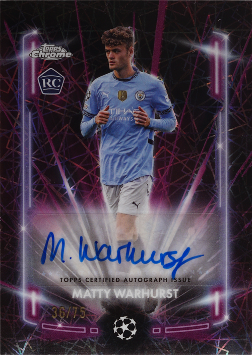 Matty Warhurst trading card