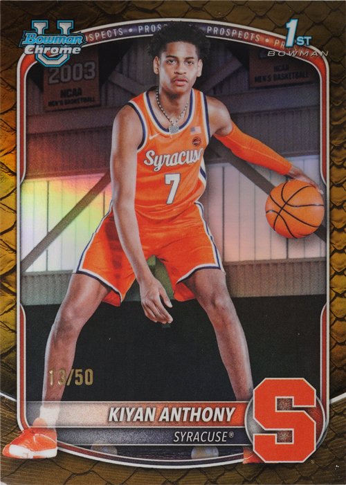 Kiyan Anthony trading card
