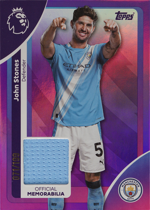 John Stones trading card