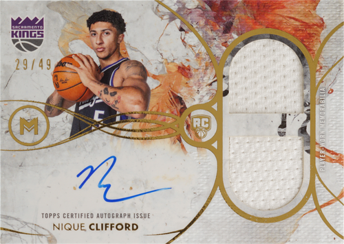 Nique Clifford trading card
