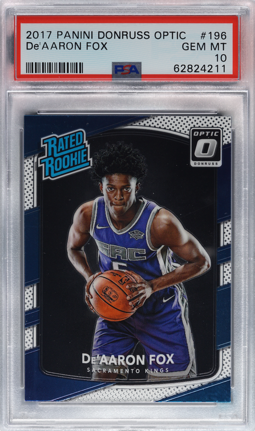 De'Aaron Fox trading card