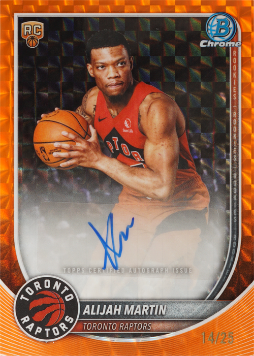 Alijah Martin trading card