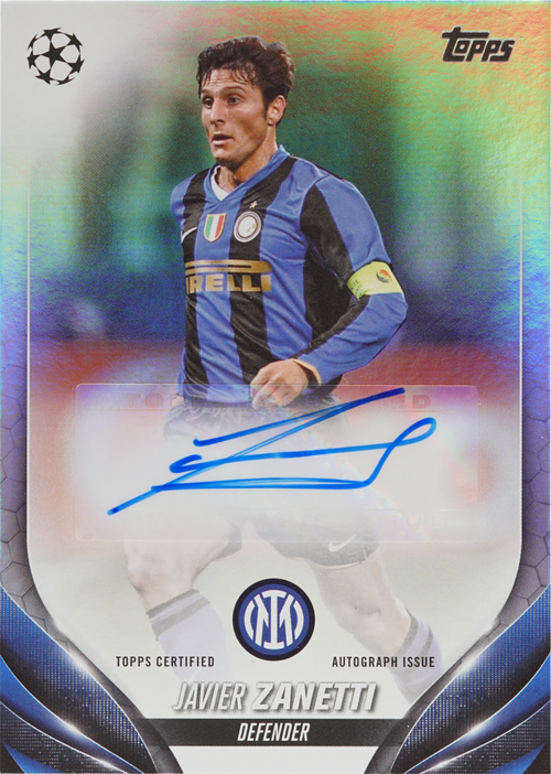 Javier Zanetti trading card