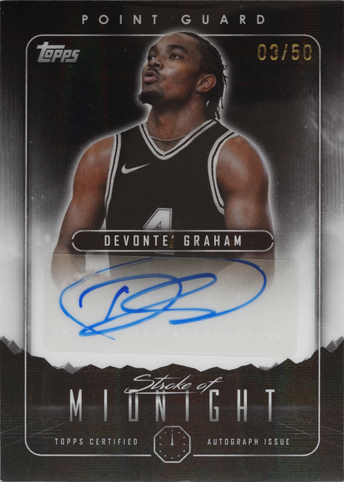 Devonte' Graham trading card