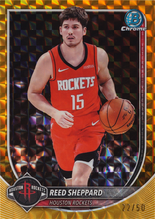 Reed Sheppard trading card