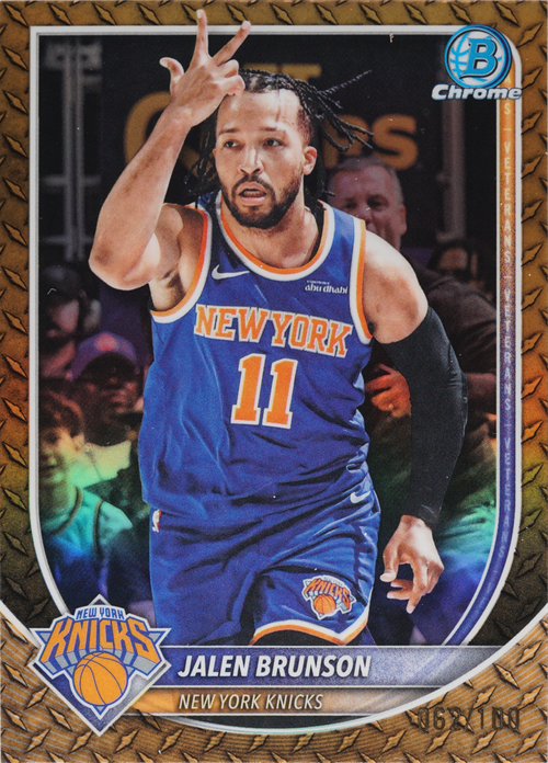 Jalen Brunson trading card