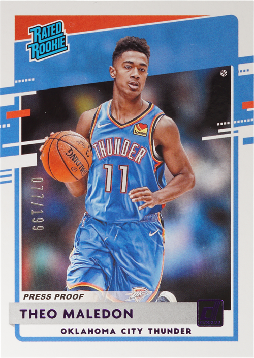 Theo Maledon trading card