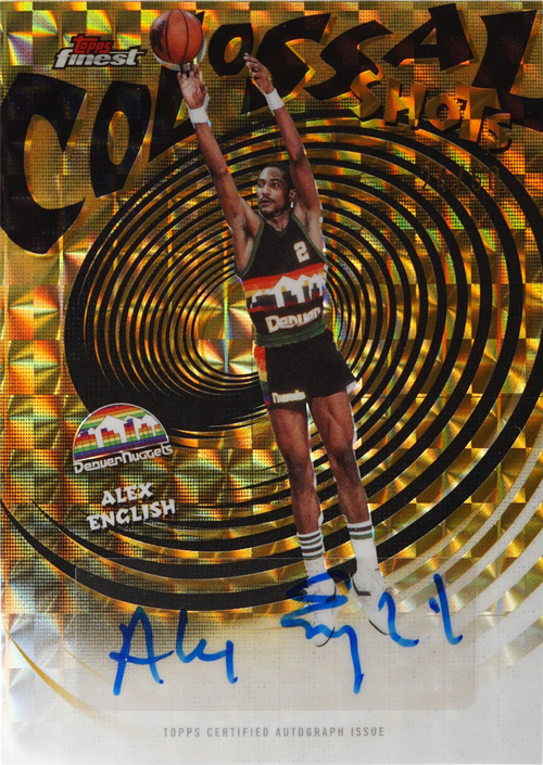 Alex English trading card