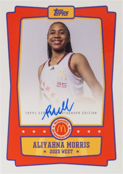 Aliyahna Morris trading card