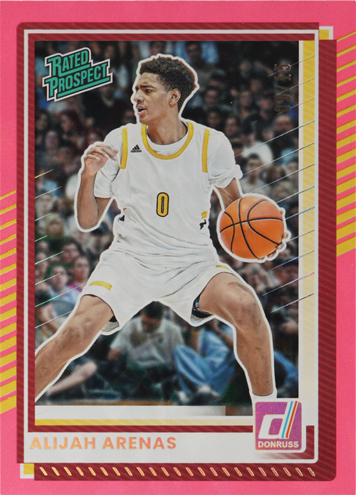 Alijah Arenas trading card