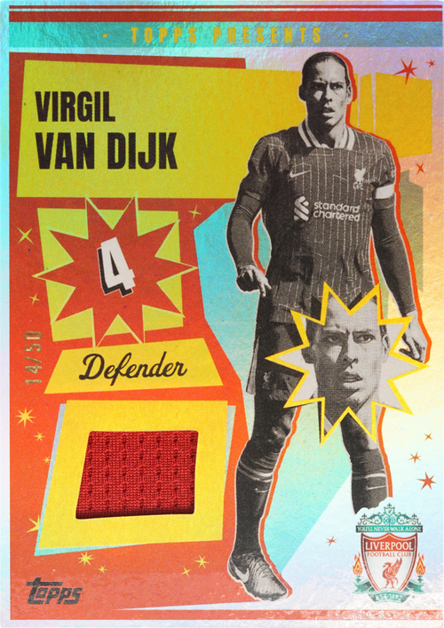 Virgil van Dijk trading card