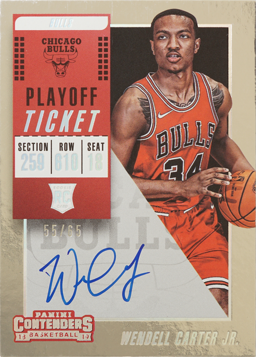 Wendell Carter Jr. trading card