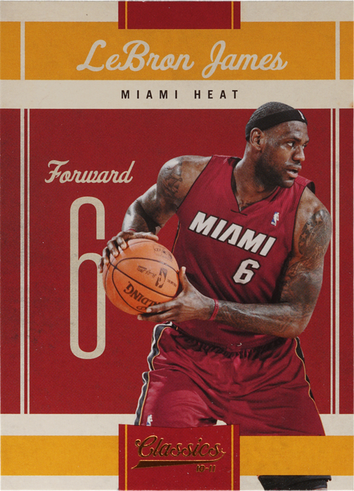 LeBron James trading card