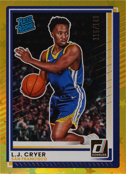 L.J. Cryer trading card
