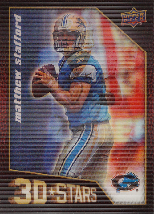 Matthew Stafford trading card