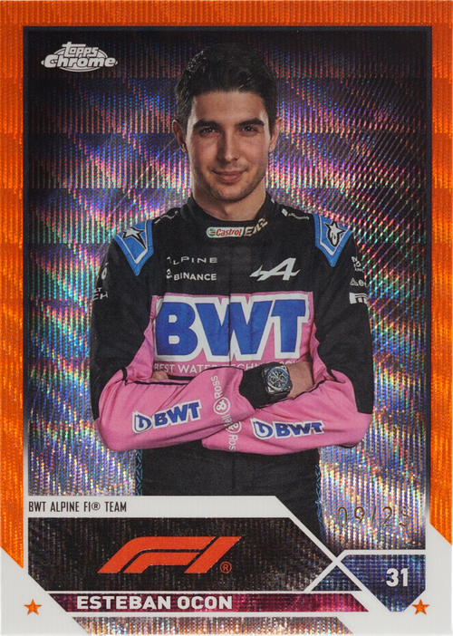 Esteban Ocon trading card