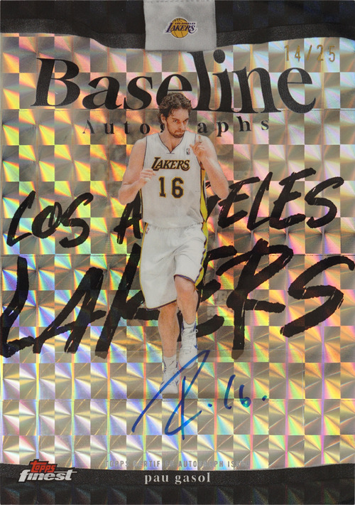 Pau Gasol trading card