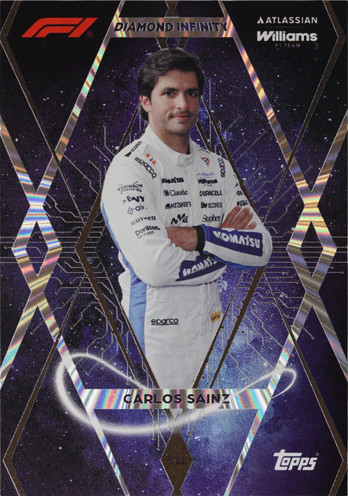 Carlos Sainz trading card