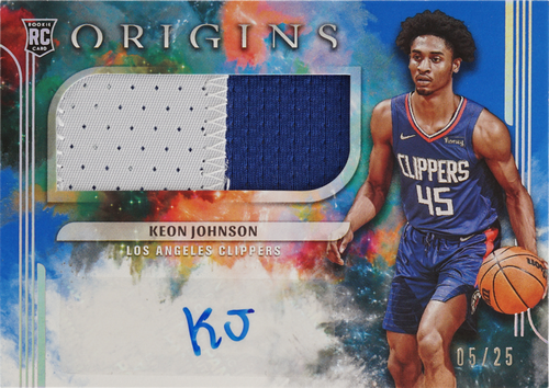 Keon Johnson trading card