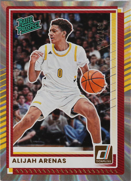 Alijah Arenas trading card