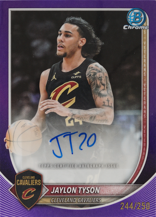 Jaylon Tyson trading card