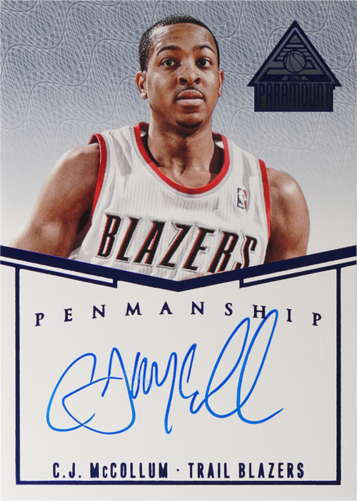 CJ McCollum trading card