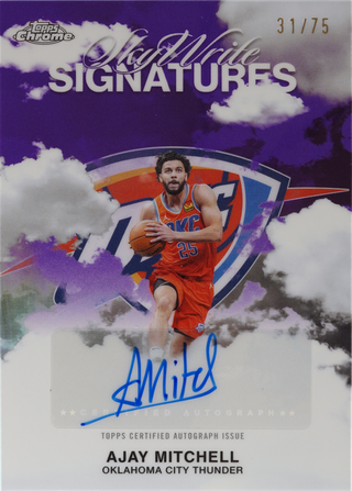 Ajay Mitchell trading card