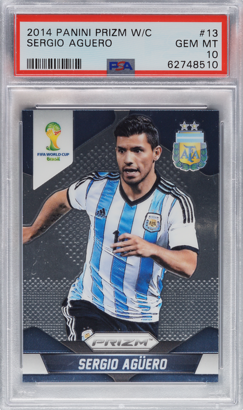 Sergio Aguero trading card