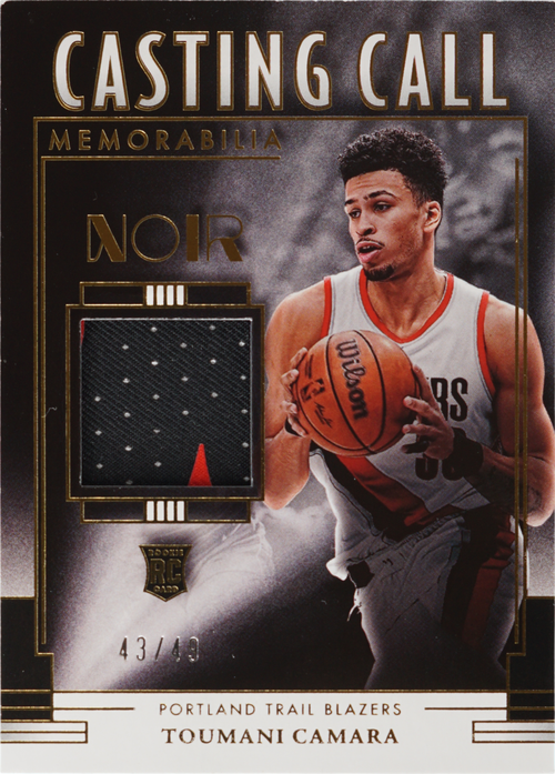 Toumani Camara trading card
