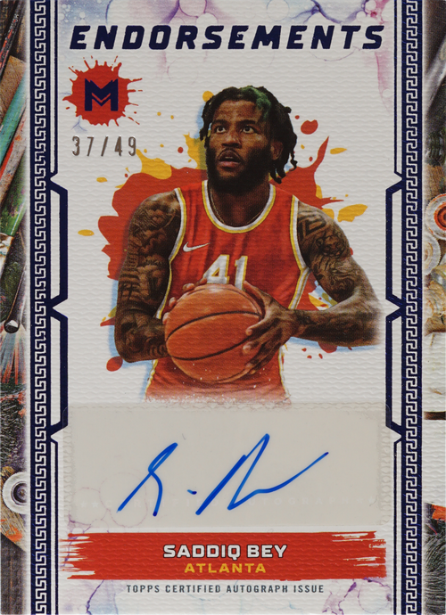 Saddiq Bey trading card