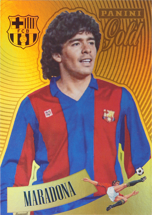 Diego Maradona trading card