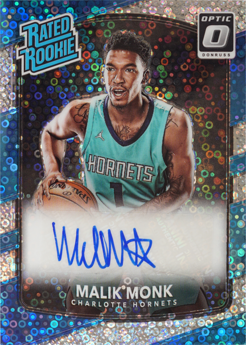 Malik Monk trading card
