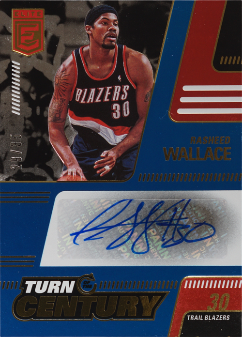 Rasheed Wallace trading card