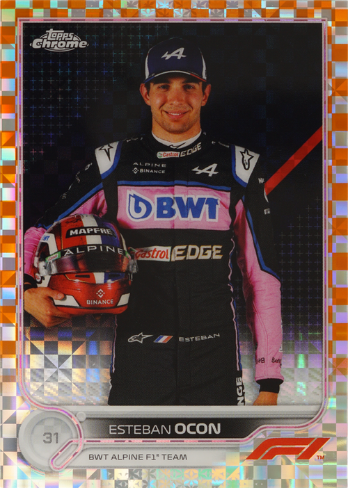 Esteban Ocon trading card