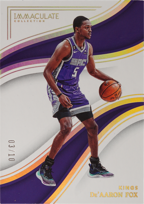 De'Aaron Fox trading card