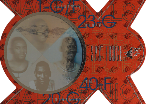 Michael Jordan / Anfernee Hardaway / Shawn Kemp / Damon Stoudamire trading card